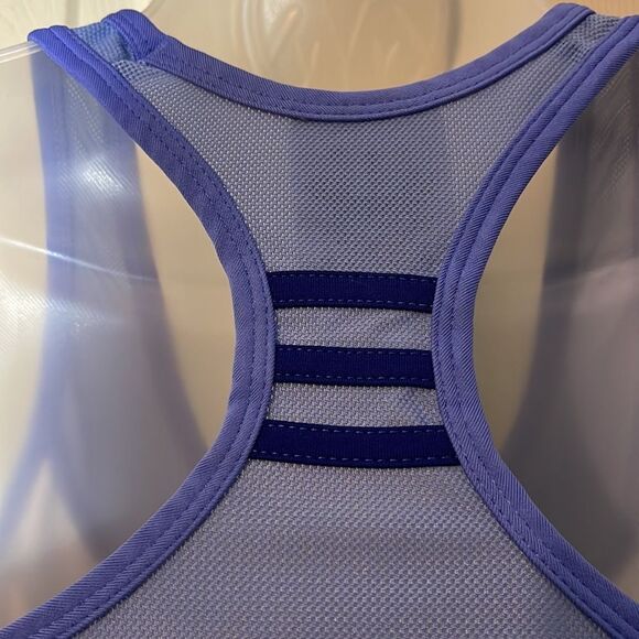 Adidas Vintage 1990s Purple/Blue Racerback Sports Bra With Mesh Medium - Picture 11 of 16